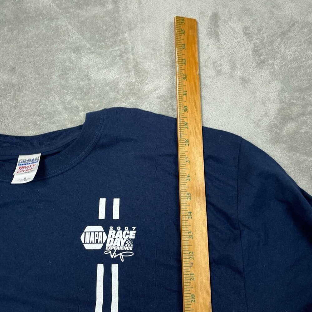 2007 Napa Race Day Experience Gildan XL Navy T-Shirt Michael Cotton 6309 - Picture 5 of 7